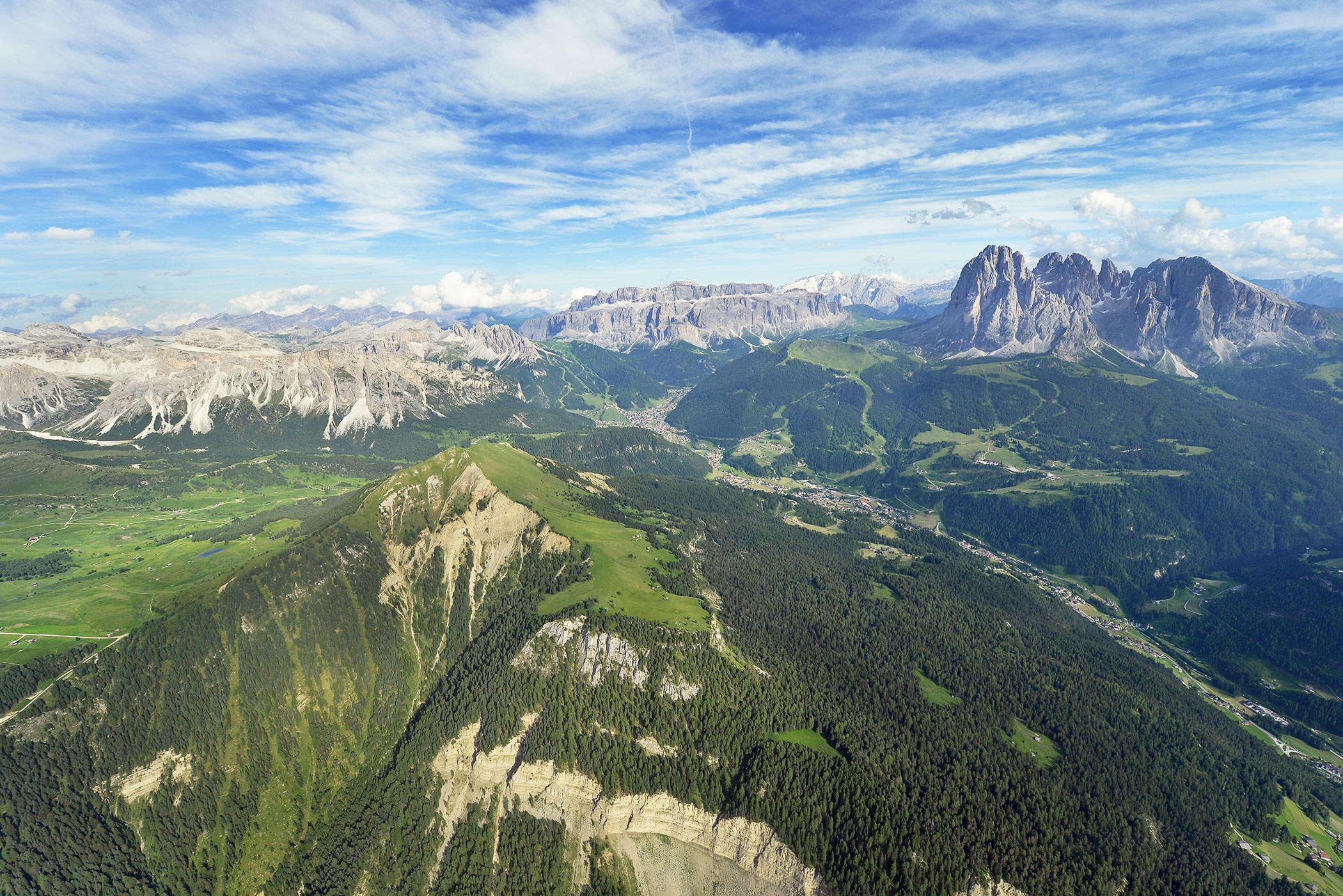 Nightview of Castel Gardena